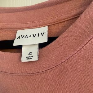 Ava & viv pink super soft sweatshirt!